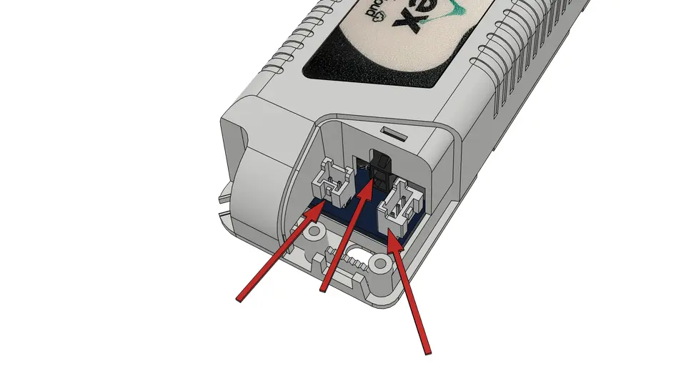 Retiro de la tapa auxiliar del dispositivo Index AMI HW3